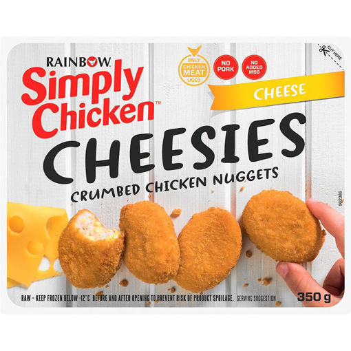 Picture of Rainbow Simply Chicken Nuggets Cheesies 350g